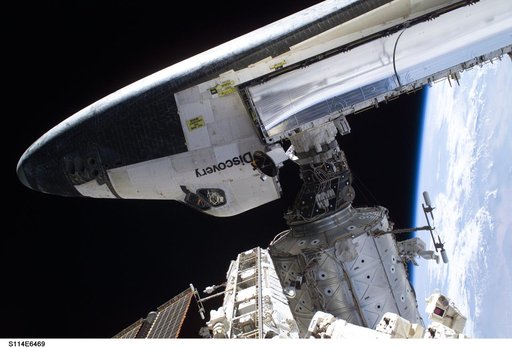 Tile survey seen during EVA 3