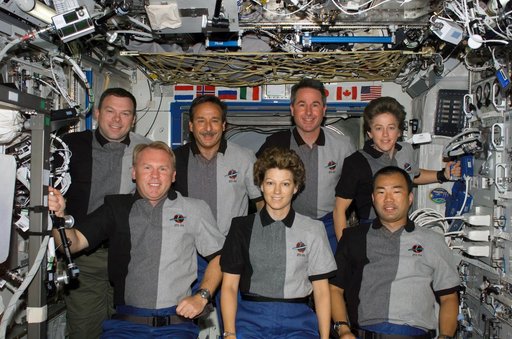 STS-114 on-orbit crew portrait