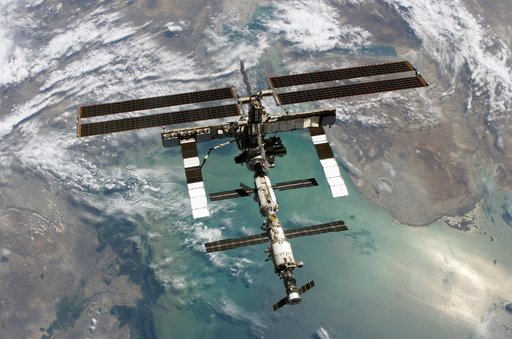 View of the ISS taken during flyaround by STS-114 crew