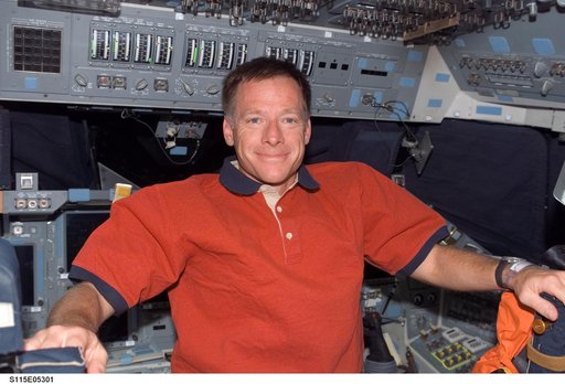 STS-115 Pilot Ferguson on Atlantis Flight Deck
