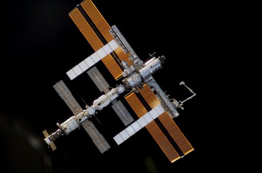 ISS during approach of the STS-115 Space Shuttle Atlantis