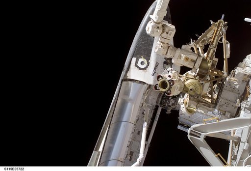 STS-115 Space Shuttle Atlantis docked on the ISS during Joint Operations