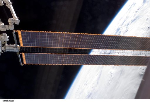 P4 Truss FWD SAW during Expedition 13 and STS-115 EVA Joint Operations
