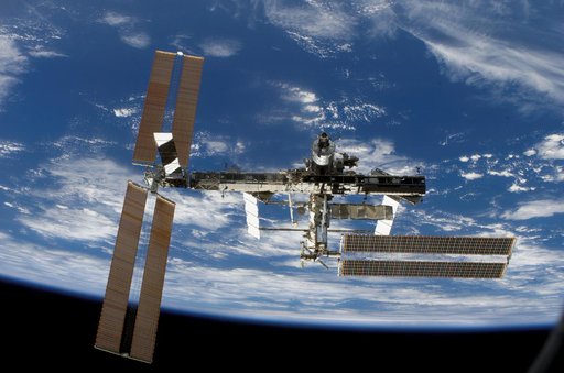 Backaway view of the FWD side of the ISS