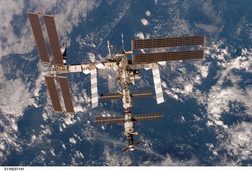 Flyaround view of the zenith and aft sides of the ISS
