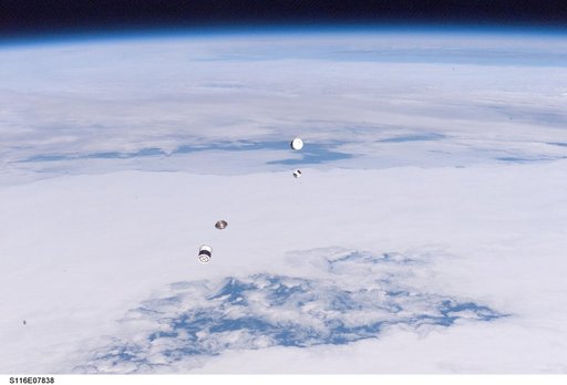 DOD Pico-Satellite known as ANDE released from the STS-116 shuttle payload bay