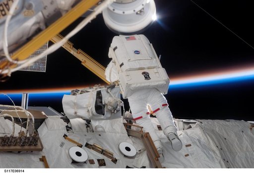 Reilly on EVA 1 during STS-117