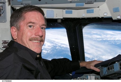 Reilly on the FD on STS-117 Space Shuttle Atlantis