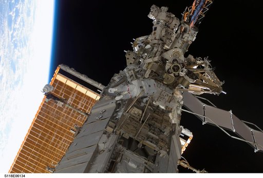 View of Mastracchio during STS-118 EVA 1