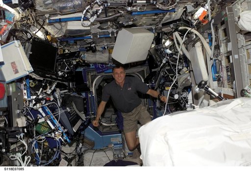 View of MS Williams in the US Lab during STS-118