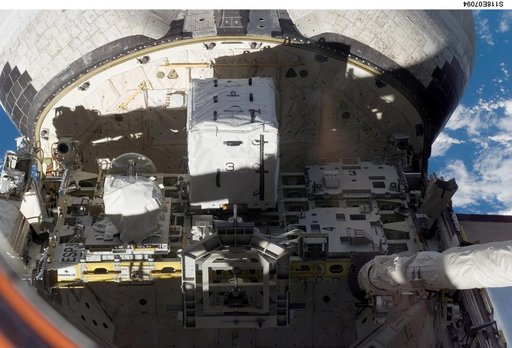 View of ESP 3 in the Payload Bay of the Endeavour during STS-118