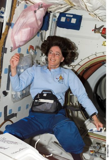 View of STS-118 MS Morgan in the MDDK