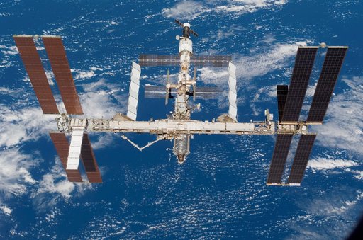 Exterior view of the ISS taken during the STS-118 Mission