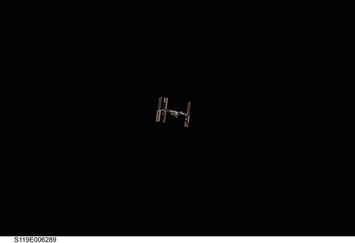 ISS during STS-119 Approach