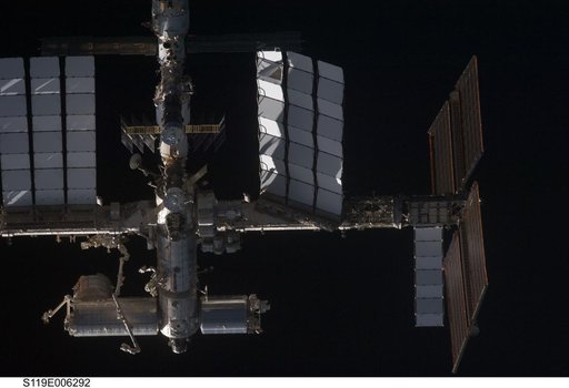 ISS during STS-119 Approach