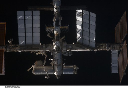 ISS during STS-119 Approach
