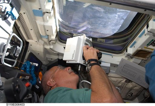 Phillips on Flight Deck (FD) during Rendezvous (RNDZ) with ISS
