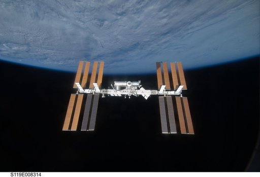 ISS Fly around views from STS-119