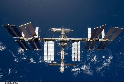 ISS Fly around views from STS-119