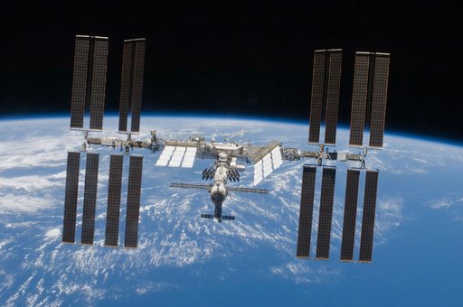 ISS Fly around views during STS-119