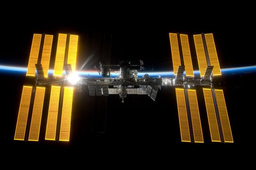 ISS Fly around views during STS-119