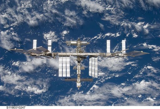 ISS Fly around views from STS-119