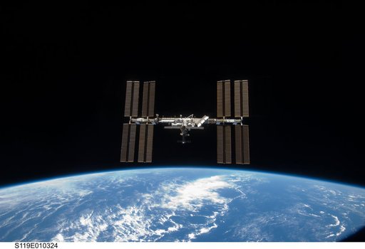 ISS Fly around views from STS-119