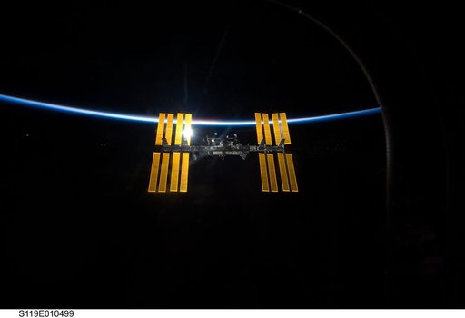 ISS Fly around views from STS-119