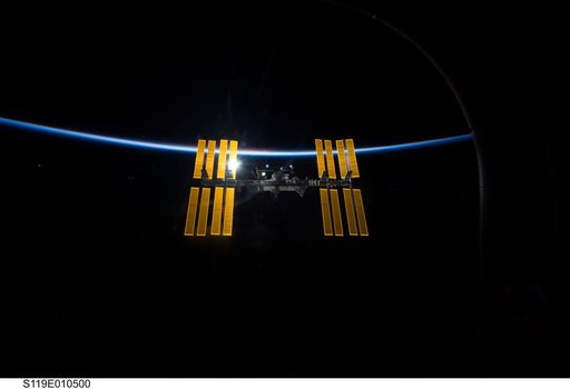 ISS Fly around views from STS-119