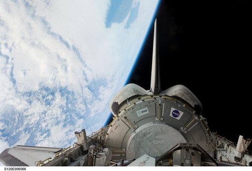 Node 2 / Harmony module in the  Payload Bay during STS-120