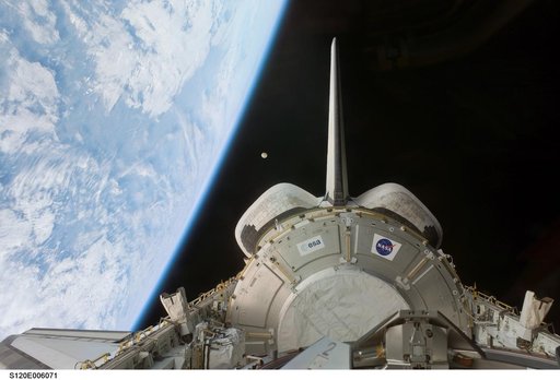 Node 2 / Harmony module in the  Payload Bay during STS-120