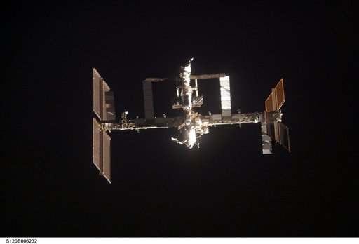 View of ISS taken during the STS-120 Approach
