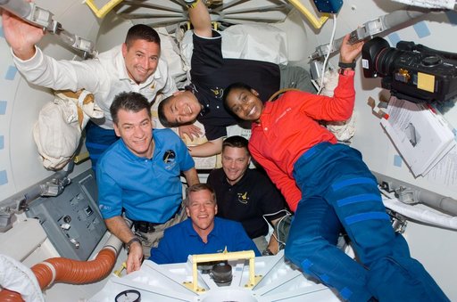 STS-120 crew in the Orbiter Docking Compartment (ODC)