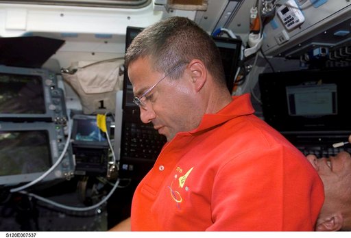 Zamka on flight deck