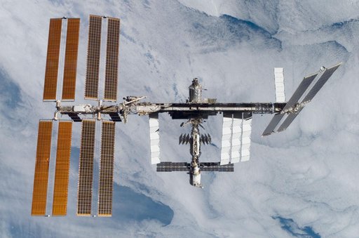 Fly-around view of the ISS by the STS-120 crew