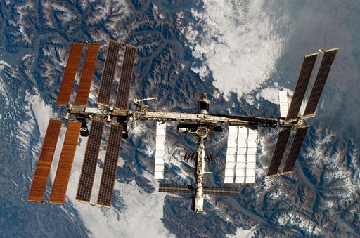 Fly-around view of the ISS by the STS-120 crew