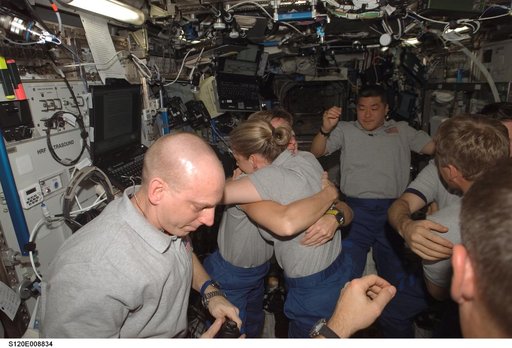 STS-120 / Expedition 16 crew bid farewell