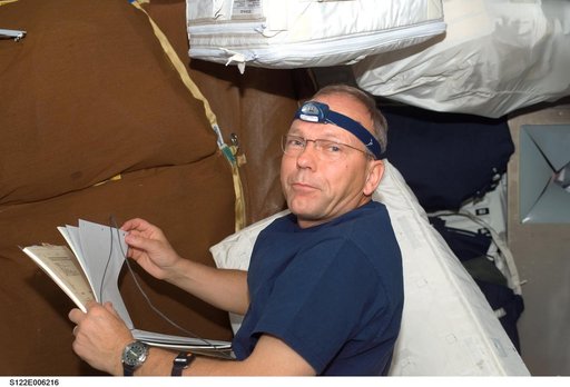 Schlegel on MDDK during STS-122