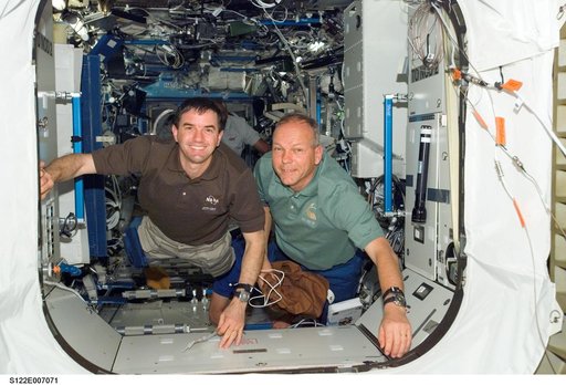 Walheim and Schlegel in US Lab