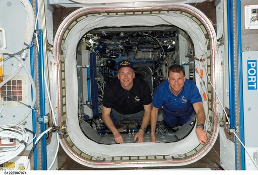 Poindexter and Love floating into Node 2