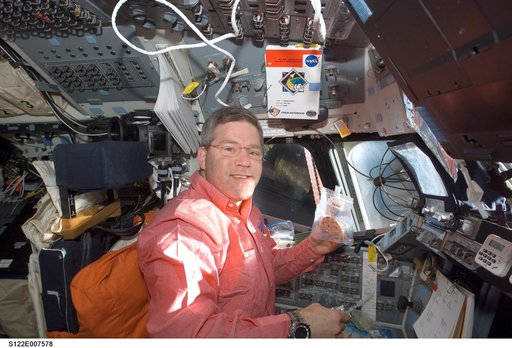 Frick on FD during Expedition 16/STS-122 Joint Operations