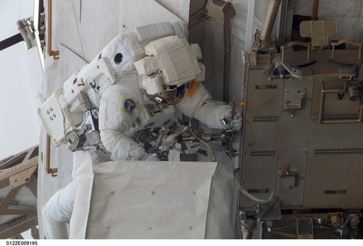 Schlegel during EVA 2
