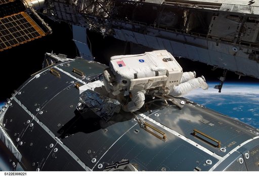 Schlegel during EVA 2