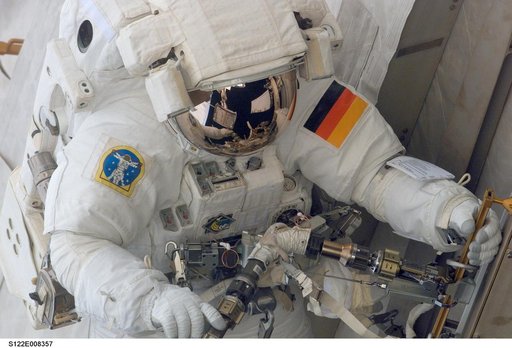 Schlegel during EVA 2