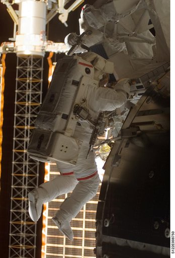 Walheim and Love during EVA 3
