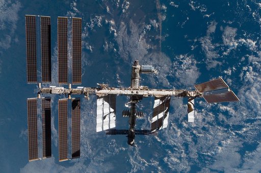 View of ISS after STS-122 Undocking
