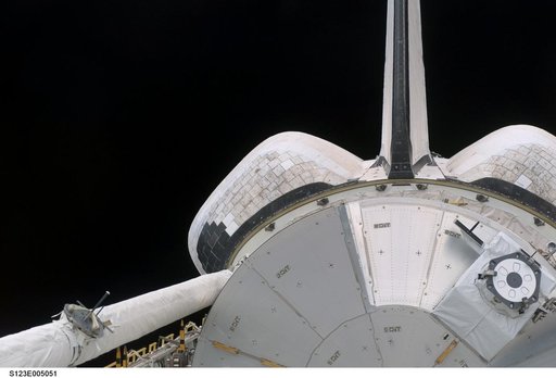 Space Shuttle Endeavour,OV 105,Payload Bay during STS-123