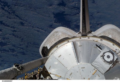 Space Shuttle Endeavour,OV 105,Payload Bay during STS-123