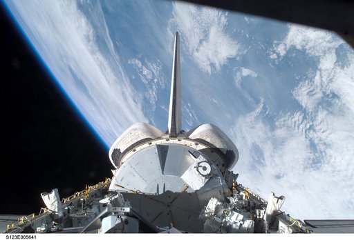 Space Shuttle Endeavour,OV 105,Payload Bay during STS-123
