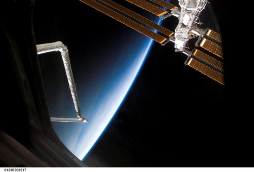 RMS/SSRMS and Solar Arrays taken during Joint Operations